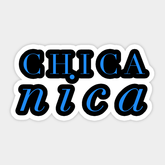 Chica Nica Sticker by MessageOnApparel